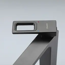 Змішувач для умивальника Gappo G1017-92, збройова сталь, Графітовий хром - мініатюра 3