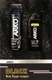 Подарунковий набір Arko Men Black: Гель для гоління 200 мл + Гель для душу 260 мл - мініатюра 7