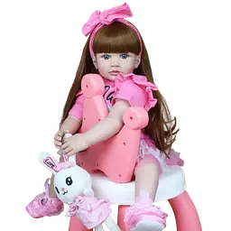 Реалістична Кукла Реборн 60 см силіконова Doll Reborn