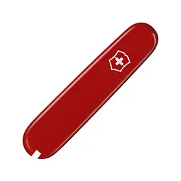 Накладка на ніж Victorinox 84мм червоний прозорий передня з лого (kVa+)