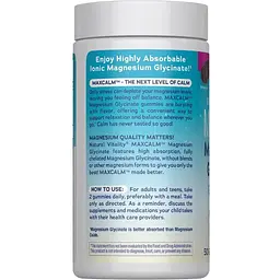 Магній гліцинат Natural Vitality CALM Magnesium Glycinate смак винограду 50 жувальних цукерок - мініатюра 3