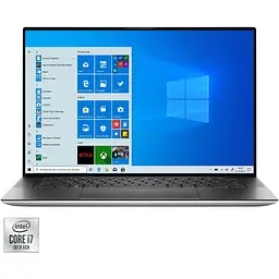 Ноутбук Dell XPS 9500 з процесором Intel Core i7-10750H 5.00 GHz, 15.6", FHD +, 16GB, 1TB SSD, NVIDIA GeForce GTX 1650 Ti Max Q 4GB, Windows 10 Pro, Platinum сріблястий