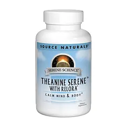 Амінокислота Source Naturals Теанін з Релорою, Serene Science, 60 таблеток (SN1772)