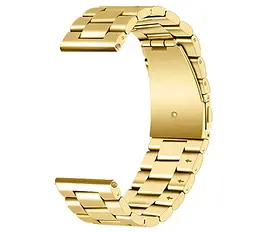 Металевий ремінець Primo для годинника Motorola Moto 360 2nd gen (46 мм) Gold - мініатюра 2