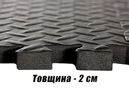 Татамі мат EasyFit SwallowTail-2 4 шт (60х60х2 см) пазл ластівчин хвіст з бортиком - мініатюра 4