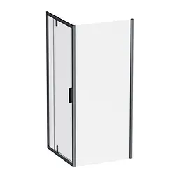 Душова кабіна AM.PM Gem Square Pivot 90x90 см без піддону black W90UG-404-9090-BT