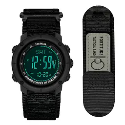 Чоловічий наручний годинник 036 Nylon All Black Awarder acs0031934