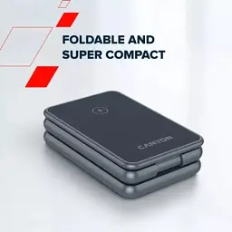 Зарядний пристрій Canyon Foldable wireless charger 15W 3in1 Metal (CNS-WCS309M) - мініатюра 11