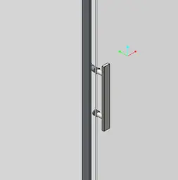 Бічна стінка для кабіни Koer SR SW01-90x200-TR-07 прозоре скло Easy Clean 8 мм, graphite KR5382, прозоре, графіт - мініатюра 2