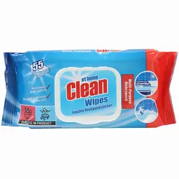 Вологі серветки для прибирання At Home Clean Multi Cleaning 55 шт.