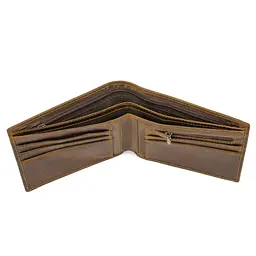 Портмоне вінтажне шкіряне Tiding Bag M39-8062R коричневе - мініатюра 2