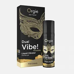 Рідкий вібратор, 15 мл (піна колада) Orgie - DUAL VIBE! - мініатюра 3
