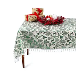 Скатертина Iris Home - New Year зелена 140*140 - мініатюра 2
