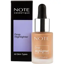 Хайлайтер Note Cosmetique Drop Highlighter №02 Charming Desert рідкий 14 мл - мініатюра 4