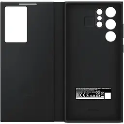 Оригінальний чохол-книжка Samsung S-View Flip Cover для Galaxy S22 Ultra Чорний EF-ZS908CBEGRU - мініатюра 8