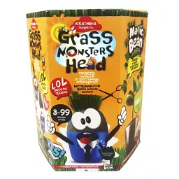 Набір креативної творчості Grass Monsters Head (українською), Danko Toys - мініатюра 4