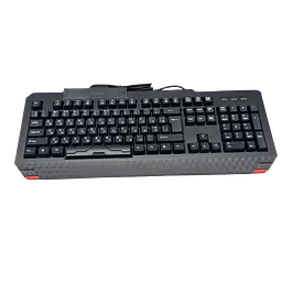 Повнорозмірна мембранна клавіатура провідна із виступом XSTRIKE X-1022 RGB USB із трьохмовною розкладкою UA/EN/RU та РГБ підсвічуванням та ніжками USB-A 105 клавіш Чорний