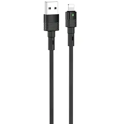 USB Cable Hoco U82 Cool Grace Lightning Black 1m