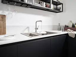 Змішувач Hansgrohe Talis 270 1jet кухонний з витяжним виливом Sbox 72809340 Brushed Black Chrome Шліфований чорний хром - мініатюра 4