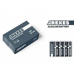 Батарейки алкалінові пальчикові 60 штук в упаковці Arexes LR6/AA 1.5v - мініатюра 2
