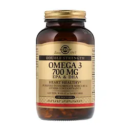 Жирные кислоты Solgar Омега-3, ЭПК и ДГК, Triple Strength, 700 мг, 120 желатиновы (SOL-02053)