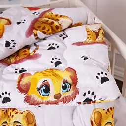 Ковдра MirSon антиалергенна дитяча зима Kids Time 20-0034 King Tiger 110x140 см бавовна (2200009665011) - мініатюра 4