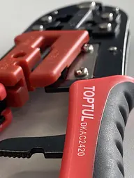 Кліщі для обтиску та зачистки проводів (RJ11/RJ12/RJ45) тріскачкові Toptul hoz0008892 - мініатюра 4