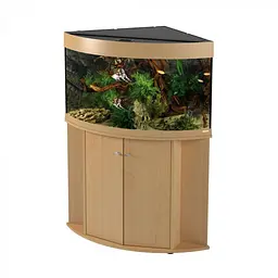 Акваріум Ferplast DUBAI CORNER 90 BEECH - 180 L 66 x 93 x h 57 cm - мініатюра 2