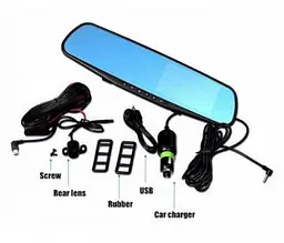 Дзеркало відеореєстратор DVR L900 Full HD з камерою заднього виду - мініатюра 3