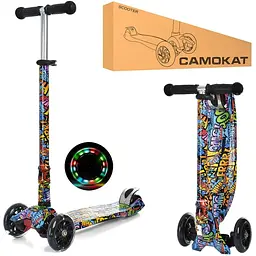 Самокат дитячий iTrike Maxi JR3-055-WP9 складний - мініатюра 2