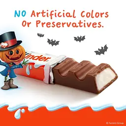 Шоколадные батончики Kinder Halloween Chocolate с молочной начинкой 150г - миниатюра 2