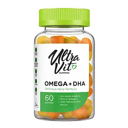 Омега-3 и ДГК VPLab Omega 3+ DHA ягодные витамины для мозга и зрения 60 жевательных конфет