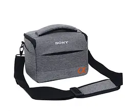 Сумка для фотоапарата Sony α протиударний чохол Sony Alpha Сірий із чорним (IBF064SB1) - мініатюра 3