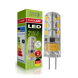 Лампочка Eurolamp LED силикон G4 2W 4000K 220V (LED-G4-0240(220)) - мініатюра 2