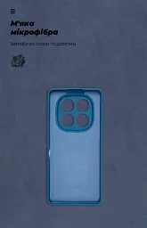 Чехол ArmorStandart ICON для Xiaomi Redmi Note 14 Pro 5G / Poco X7 Camera cover Dark Blue - миниатюра 4