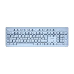 Клавіатура Canyon HKB-W01 Silent Wireless UA Blue (CNS-HKBW01BL)