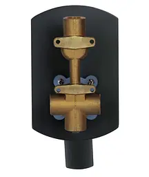 Душова система універсальна Qtap Slavonice Gunmetal Black PVD прихованого монтажу QTSLA113GMB45899 - мініатюра 5