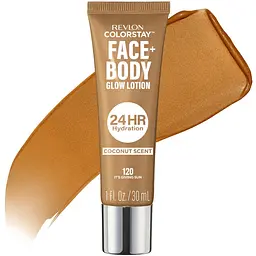База під макіяж Revlon ColorStay Face + Body Glow Lotion 120 It's Giving Sun 30 мл (7273016002) - мініатюра 2
