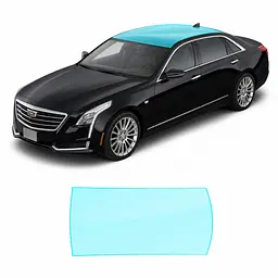 Антигравійна захисна бронеплівка за лекалами для Cadillac CT6 I 2016-2018 - зона даху