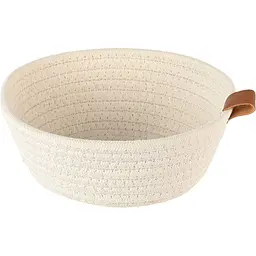 Кошик плетений МВМ My Home (MVM) TH-33 M 20х7.5 cм білий (TH-33 M WHITE)