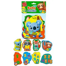 Пазли максі з грою Vladi Toys Малюк Зможе Тварини та Іграшки (VT1722-23) - мініатюра 2