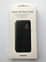 Оригінальний чохол-книжка Smart LED Wallet View Cover для Samsung Galaxy S22 Чорний (EF-NS901PBEGRU) - мініатюра 6