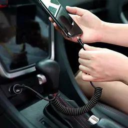 Кабель Baseus Fish Eye Spring Cable USB to Lightning 2A 1m CALSR-01 Black - мініатюра 5