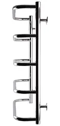 Водяна рушникосушка Unio LS W 700-500-5 Драбинка Скоба, Хром - мініатюра 3