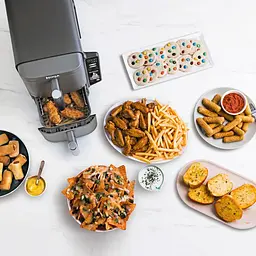 Мультипіч (аерофритюрниця) Ninja Double Stack XL 2-Level Air Fryer 9.5 л (SL400EU) - мініатюра 8