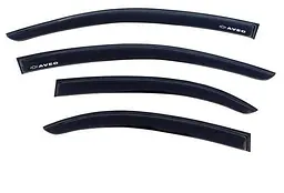Дефлектори вікон вітровики Chevrolet Aveo T250 2006-2012 Седан Скотч 3M Voron Glass - мініатюра 2