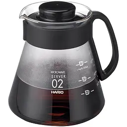 Заварник для пуровера Hario V60 02, прозорий (XVD-60B) - мініатюра 2