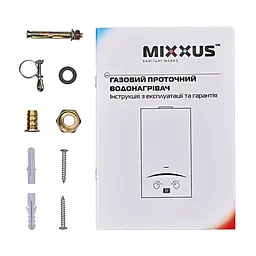 Газова колонка Mixxus GWH-0310 Basic Glass димохідна 10 л/хв (панель зі скла з малюнком) WH0024 - мініатюра 5