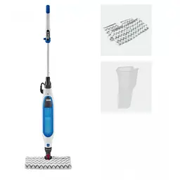 Парова швабра Shark Klik'n'Flip Manual Steam Mop біло-синя (S6001EU) - мініатюра 2