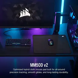 Ігрова поверхня Corsair MM500 v2 Hybrid Cloth Gaming Mouse Pad L (CH-941B161-WW) - мініатюра 6